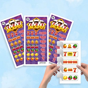 <span class=keywords><strong>Jackpot</strong></span> Pull Tabs Billets de jeu Match 3 Même pour gagner Pull Tab Usine d'impression numérique Conceptions personnalisées Données de prix - Product Image 5