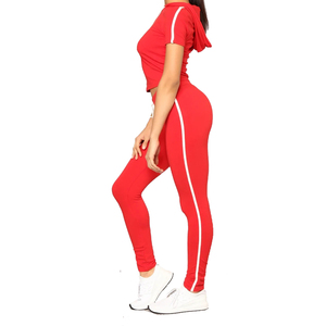 Femmes Sport ensembles court crop top et sans pieds pantalons dames ensembles de <span class=keywords><strong>yoga</strong></span> super <span class=keywords><strong>doux</strong></span> Tennis Temps - Product Image 1