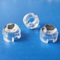 Lentille de lampe LED asphérique PMMA plano-convexe de 12 mm de diamètre à 90 degrés pour éclairage LED P4 haute puissance