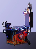 Machine de jeu d'arcade de tir à la pistolet pour deux joueurs, simulateur de tir vidéo HD LCD à monnayeur pour centre de jeux et FEC