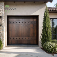 Puerta Exterior Pivotante de Madera Sólida de Nogal, Estilo Rústico, Ancha y Resistente, Precolgada y Teñida a Medida