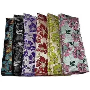 spring popular hot sale New Arrival European Style Flower pattern jacquard comfortable high quality brocade fabric