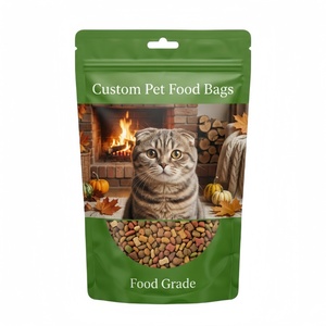 Large Capacity Cat Treats Pouch Heat Sealable Material View Window Heavy Duty Stand Up Design Door to Door USA Shipping - Product Image 1
