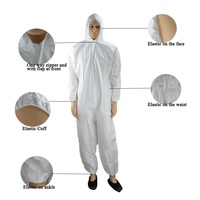 Combinaison de protection jetable, combinaison de protection non tissée, combinaison chimique jetable, combinaison de protection imperméable, combinaison de protection contre les matières dangereuses