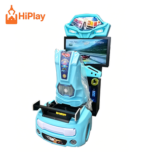 <span class=keywords><strong>Simulateur</strong></span> de course automobile 3D de luxe, machine d'arcade avec volant de direction et mouvement, jeu vidéo de conduite à monnayeur pour centre commercial et parc d'attractions - Product Image 2