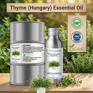 Huile essentielle de thym d'Hongrie Aethon International 100% pure naturelle distillée à la vapeur biologique certifiée GMP ISO - Product Image 3