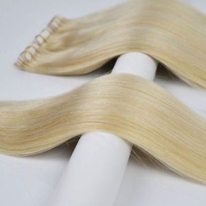 Extensions de cheveux humains en ruban adhésif double trame, vierges, invisibles, de qualité Remy, fabriquées en Chine, pour des cheveux à double face, cuticules alignées de manière unique - Product Image 3