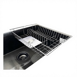 CASAMAX WL AT-4508 Égouttoir à vaisselle en acier inoxydable pour évier de cuisine, Organisateur de rangement et de séchage, Élégant et moderne - Product Image 1
