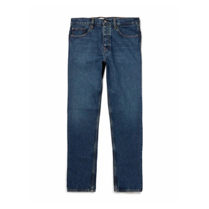 Jeans de corte recto Clean Line para hombre con detalles minimalistas en los bolsillos traseros y cintura contorneada de ajuste suave. - Product Image 1