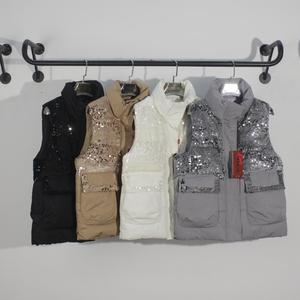 Custom Oem invierno otoño señoras mujeres <span class=keywords><strong>largo</strong></span> grueso sin mangas de algodón <span class=keywords><strong>acolchado</strong></span> burbuja Gilet chalecos <span class=keywords><strong>chaleco</strong></span> mujeres abajo Puffer <span class=keywords><strong>chaleco</strong></span> - Product Image 6