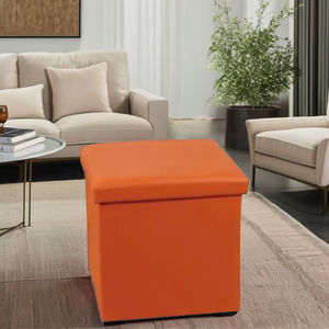 مقعد قدم من الجلد المتين عالي الجودة بتصميم بسيط من أجل ، أو مكتب منزلي قابل للتمديد - Product Image 3