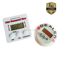 Accessoires de casino, porte-jetons de poker en métal durable argenté, compteur mécanique manuel