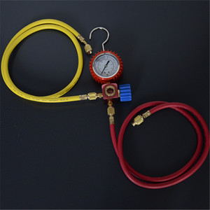 Weimin Single <b>Gauge</b> R410A Refrigerant Pressure <b>Gauge</b> With Hoses And Valves For HVAC Tool - Product Image 1