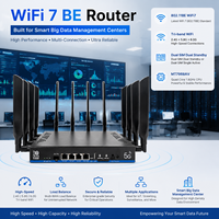 Routeur 5G ODM pour Ville Intelligente avec Emplacement pour Carte SIM, Modem 5G X75 Débloqué DDR4 1 Go, WiFi 7, WAN 2.5G, SFP 10G, Tri-Bande, Double SIM, VPN