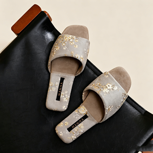 Pantuflas de Lino con Plataforma y Suela Gruesa para Verano, con Diseño Floral, Antideslizantes, Ligeras, para Mujer, para el Hogar - Product Image 6
