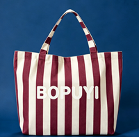 Sac fourre-tout en coton écologique de haute qualité, sac de plage en toile avec logo personnalisé, sac à main en toile réutilisable pour la promotion et le shopping
