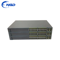 Switch réseau Gigabit Ethernet administré d'occasion 24 ports non PoE Combo SFP Uplink pour entreprise, modèle WS-C2960+24TC-L