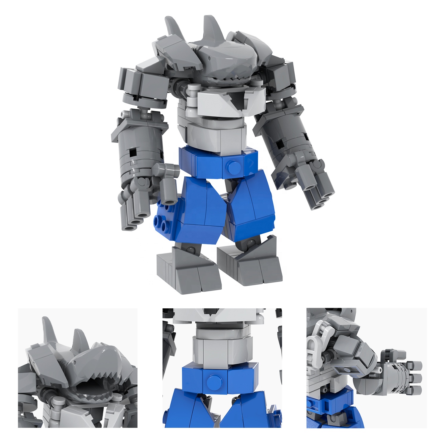 Build Your Dream Team with Super Heroes King Shark Mecha