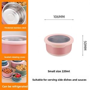 Fresh-Keeping <b>Box</b> with Lid Insulated <b>Lunch</b> <b>Box</b> Daily Kitchen Food Sealed <b>Box</b> Household Refrigerator Fresh Bowl Set - Product Image 6
