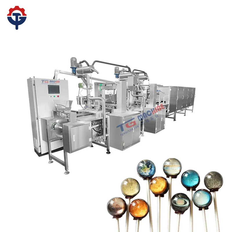 Genişletilmiş ürün aralığı şeker üretim makineleri lolipop makinesi