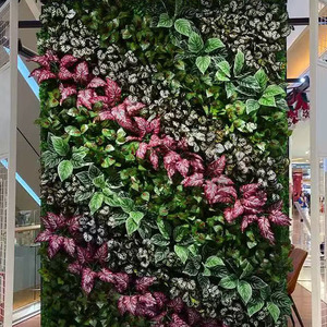 Ba chiều nhân tạo nhựa hoa tường cỏ loại cho cửa treo trong phòng khách màu xanh lá cây thực vật tường - Product Image 4