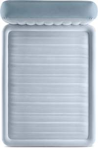 Cama de aire de felpa tamaño Queen <span class=keywords><strong>Deluxe</strong></span> inflable de fábrica con cabecero y bomba eléctrica integrada - Product Image 5