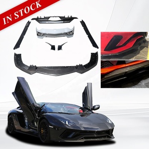 Kit carrosserie style OEM pour Lamborghini <span class=keywords><strong>Aventador</strong></span> <span class=keywords><strong>LP740</strong></span>, kit carrosserie en fibre de carbone, lèvre de pare-chocs avant, jupes latérales, aileron arrière - Product Image 6