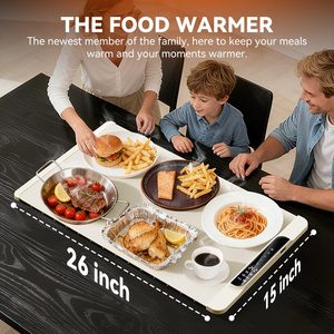 Planche chauffante carrée en silicone souple et portable avec chauffage par spirale pour maintenir les aliments à température constante lors du dîner, en silicone - Product Image 3