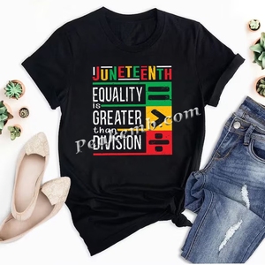 Diseño de transferencia de calor personalizado JUNETEENTH EQUALITY GREATER DIVISION Durable y lavable Impermeable Impreso para DTF - Product Image 6