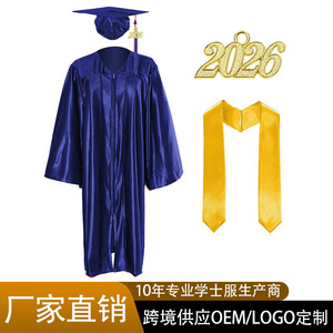 Cross-border Bachelor's Gowns College Student Knitted Graduation Dresses <b>Doctoral</b> Master Gown <b>Sets</b> Factory Direct Sales Spring - Product Image 5