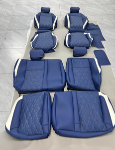 ชุดหุ้มเบาะหนังผสมแบบสั่งทำพิเศษสำหรับรถยนต์ 5 ที่นั่ง สำหรับ Golf VW <span class=keywords><strong>Caddy</strong></span> B8 Transporter T5 Polo T4 - Product Image 1