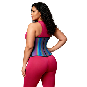 Corset amincissant en <span class=keywords><strong>latex</strong></span> avec baleines en acier pour <span class=keywords><strong>femme</strong></span>, ajustable, pour le contrôle du ventre et le remodelage corporel - Product Image 3