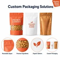 Sachet Doypack Personnalisé Imprimé Numérique Refermable avec Fermeture Zip, Qualité Alimentaire, pour Snacks, Bonbons et Noix