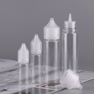 Cổ Vật Nuôi V3 Nhựa Trong Suốt Màu Đen Chất Lỏng Nước Trái Cây Chai 3Oz 10Ml 30Ml 60Ml 100Ml Bóp Lỏng Dropper Thuốc Mắt Giọt - Product Image 1