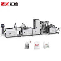 Machine de fabrication de sacs en polypropylène ZXL-A700 ultra-rapide entièrement automatique pour T-shirts, sacs à cordon en D et sacs de courses, avec moteur écologique
