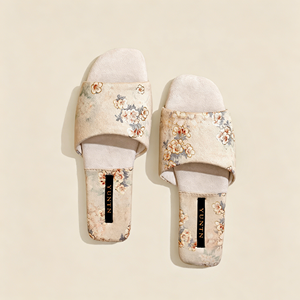 Pantuflas de Lino con Plataforma y Suela Gruesa para Verano, con Diseño Floral, Antideslizantes, Ligeras, para Mujer, para el Hogar - Product Image 5