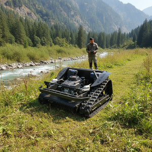 Cortadora de césped a control remoto Vigorun de color negro, fabricante chino, venta directa de fábrica, cortadora de césped a control remoto. - Product Image 1