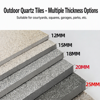 Carrelage extérieur professionnel en porcelaine pleine masse 300x600 600x600 18mm haute résistance à la compression 50MPa antidérapant PC