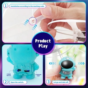 Radio <strong>Control</strong> LED Flying Astronaut <strong>Robot</strong> <strong>Infrared</strong> Sensor Helicopter for Kids Gift Toys - Product Image 6