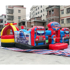 Castillo Inflable de Rescate para Niños Pequeños, Casa de Brinco con Tobogán, Diversión Combinada para Fiestas Infantiles - Product Image 4