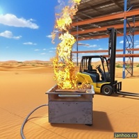 Générateur de flamme de système de formation de Simulation d'incendie réel pour accessoire d'équipement de lutte contre l'incendie de formation d'extincteur