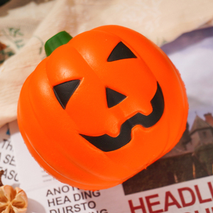 Hotsale PU Jack-o'-Lantern Pillow Halloween Party Favors Supplies Sensory Toys Great Fun Squishy Halloween Pumpkin <b>Squeeze</b> <b>Ball</b> - Product Image 4