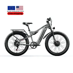 EU gratis pengiriman grosir ban lemak 26x3.0 inci e-bike 48V 17,5ah baterai sepeda listrik 2000W Motor ganda sepeda listrik