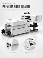 Imprimante DTF numérique automatique à 2 têtes I3200, 60 cm, pour film PET, machine d'impression offset de t-shirts, nouvelle imprimante DTF A1 à secouage de poudre