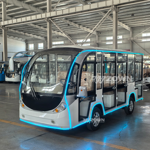 รถนำเที่ยวไฟฟ้ากันฝน 8 ที่นั่ง สำหรับการขนส่งนักท่องเที่ยวในสวนสนุกขนาดเล็กช่วงกลางคืน - Product Image 6