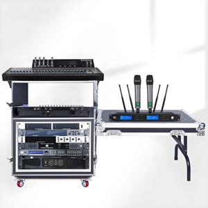 Aluminum Flight Rack 12U/14U/20U Shockproof Fly Case For Studio Amplifier Racks DJ Workbench Cabinet Drawer Music Speaker Flight