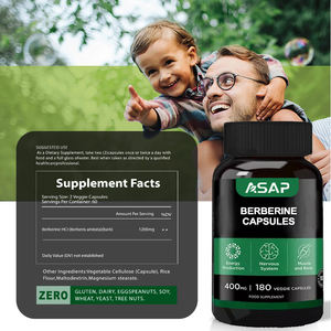 OEM Natural <span class=keywords><strong>Berberine</strong></span> Hydrochloride Hcl Extracto de plantas Suplementos alimenticios <span class=keywords><strong>Berberine</strong></span> Cápsulas - Product Image 2