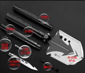 Pala de ingeniero, versión alemana para exteriores, pala de artillería de acero al manganeso, pala plegable para coche - Product Image 5