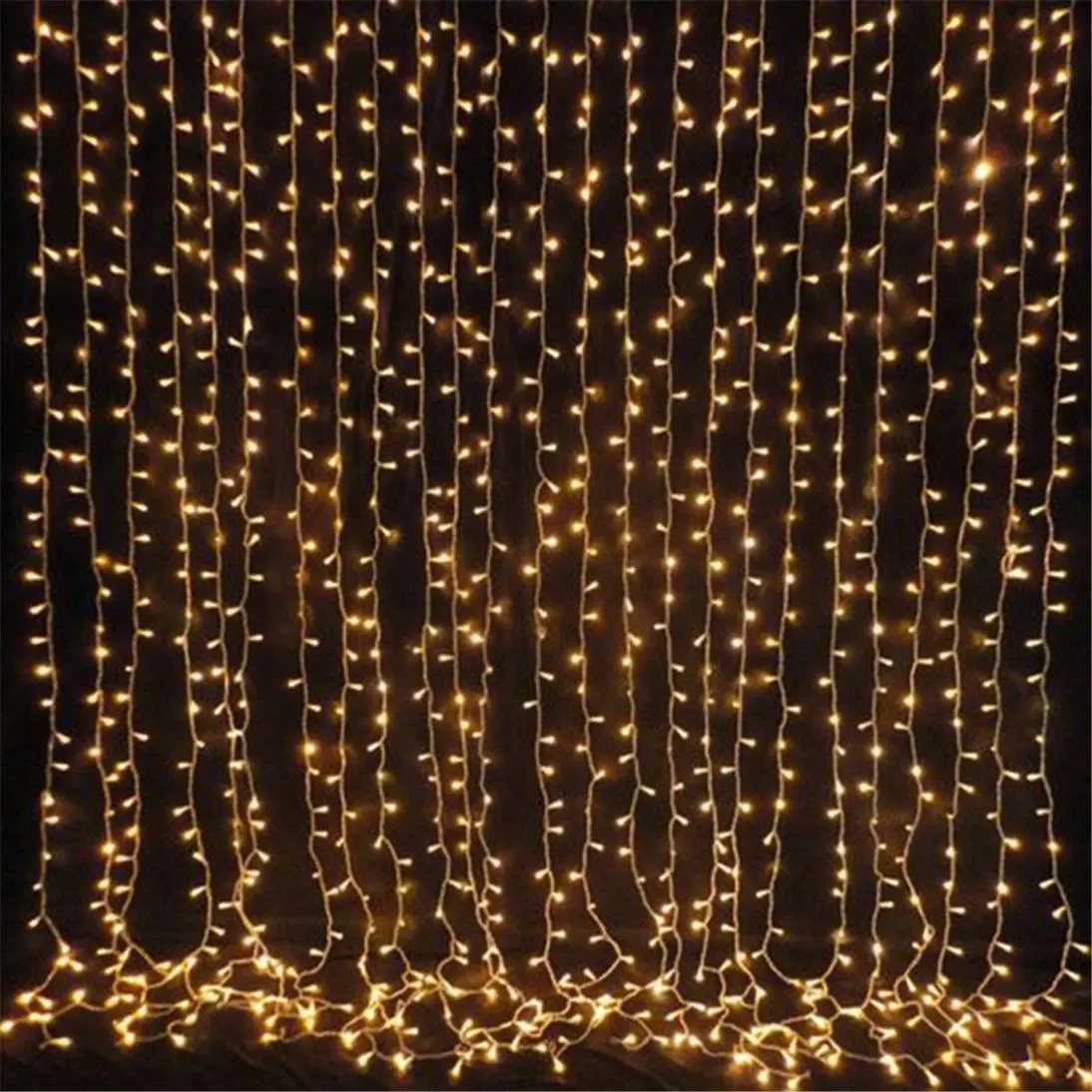 Le luci Decorative per le vacanze della rete della stringa della finestra hanno condotto la luce del fuochi d'artificio della tenda della ciliegia per la decorazione domestica