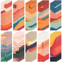 Bandes sensorielles texturées personnalisées pour le soulagement de l'anxiété, design coucher de soleil personnalisé, adhésif doux pour téléphone, ordinateur portable, tablette